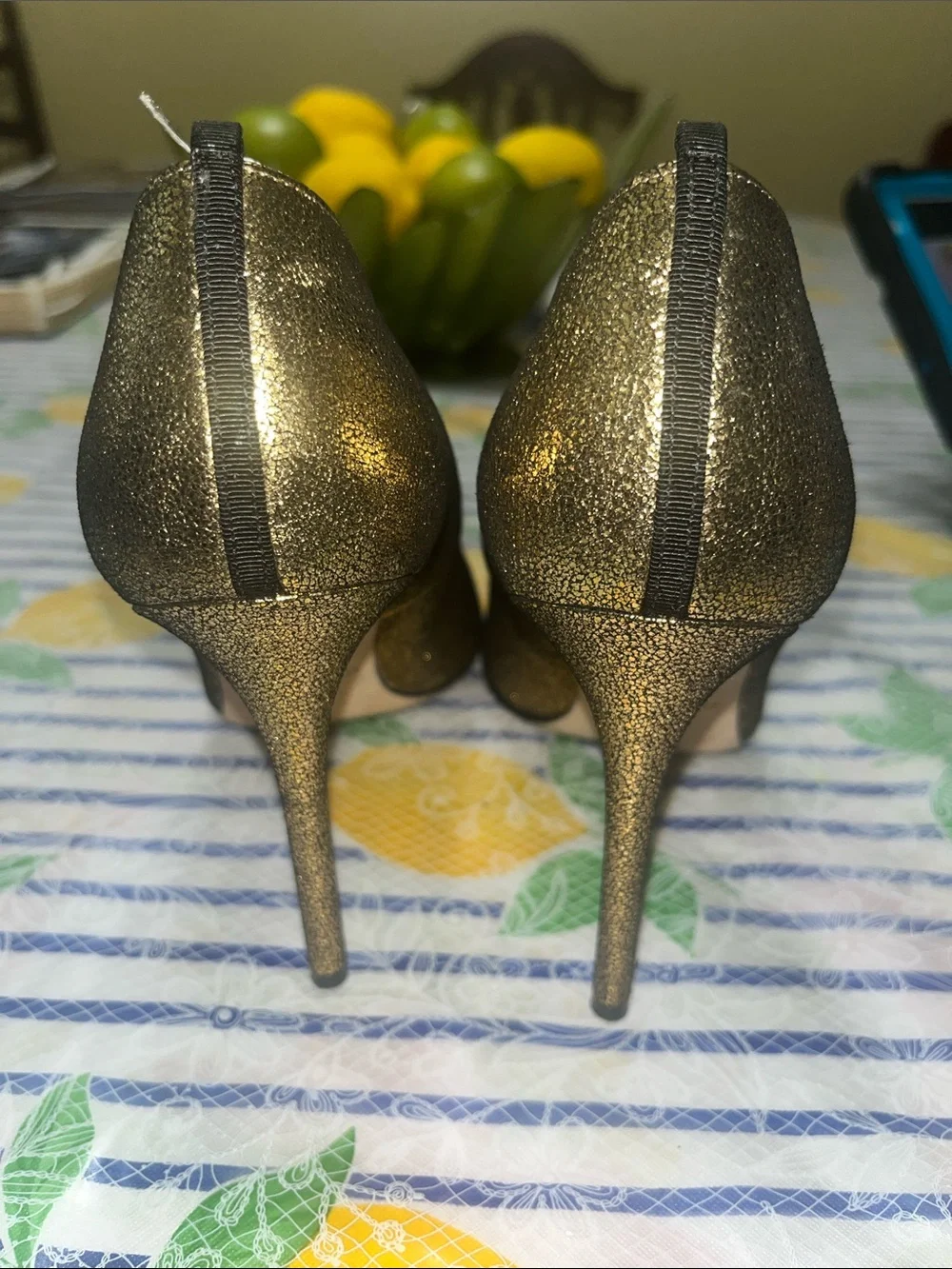 SJP by Sarah Jessica Parker Metallic Bronze Pointed-Toe Pumps
